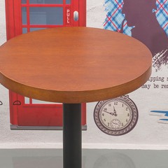 千匠一品现代简约北欧中纤板贴水曲柳木皮饰面餐桌圆桌YS-30-J