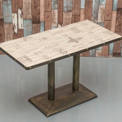 千匠一品现代简约北欧多层夹板贴防火板饰面餐桌长桌YS-41-J