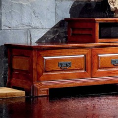 △千匠一品中式红木家具优选进口榆木电视柜HT-K72-E