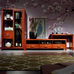 △千匠一品中式红木家具优选进口榆木组合厅柜HT-L7-E