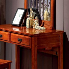 △千匠一品中式红木家具优选进口榆木梳妆台HT-W05-E