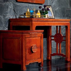 △千匠一品中式红木家具优选进口榆木梳妆台HT-W66-E