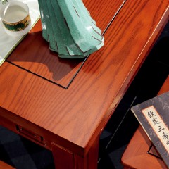 △千匠一品中式红木家具优质进口榆木餐桌HT-C01-E