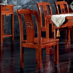 △千匠一品中式红木家具优质进口榆木餐椅HT-C01-E
