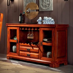 △千匠一品中式红木家具优质进口榆木餐边柜HT-C02-E