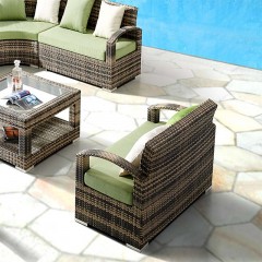 千匠一品户外家具休闲露天台藤椅沙发茶几组合S1001A（20张起订）-X