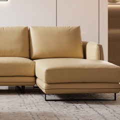 千匠一品现代风格简约精选橡木黄牛皮1+3+贵沙发组合7365#-G