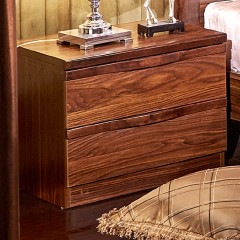 △千匠一品中式优质橡木卧室床头柜W9206-J