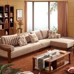 △千匠一品中式优质橡木客厅组合沙发K9302-J