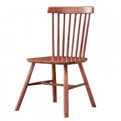千匠一品北欧精选进口橡胶木高椅背餐椅9601-J