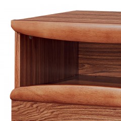 △千匠一品北欧优质橡胶木实木脚储物床头柜9005-J