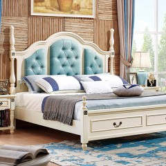 △千匠一品美式白橡木+E1级别环保密度板卧室床头柜6802-G