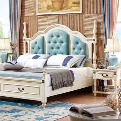 △千匠一品美式白橡木+E1级别环保密度板卧室床头柜6802-G