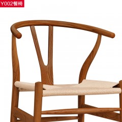 △千匠一品 北欧风格优质防水纸绳+白蜡木实木框架餐椅Y002-H
