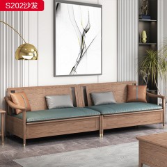 千匠一品 北欧风格 北美进口白蜡木+优质科技布+高密度海绵+五金套脚 高档大气沙发 S202沙发-X