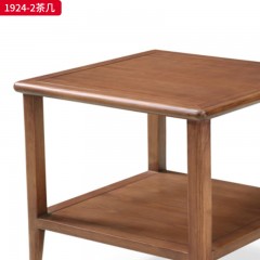 千匠一品精选北欧风格优质北美白蜡木板木结合茶几-1924-2-J