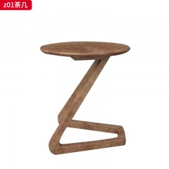 千匠一品精选北欧风格优质北美白蜡木板木结合茶几-z01-J