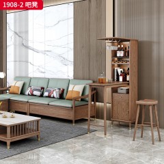 千匠一品 北欧风格 北美进口白蜡木 高档精致吧凳 1908-2 吧凳-X