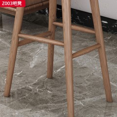 千匠一品 北欧风格 北美进口白蜡木 高档精致吧凳 1908-2 吧凳-X