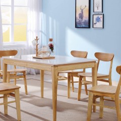 千匠一品北欧风格精选优质进口白蜡木餐厅桌DT-08#-X