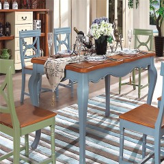 △千匠一品地中海风格精选优质橡木+高密度实木颗粒板餐椅YF-A01-E
