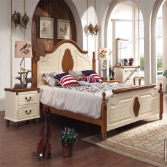 △千匠一品地中海风格精选优质橡木+高密度板床头柜YF902-E