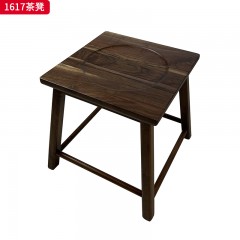 （精品）千匠一品 轻奢新中式风格 北美黑胡桃 时尚大气茶凳 1617 茶凳-X
