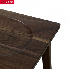 （精品）千匠一品 轻奢新中式风格 北美黑胡桃 时尚大气茶凳 1617 茶凳-X