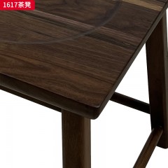 （精品）千匠一品 轻奢新中式风格 北美黑胡桃 时尚大气茶凳 1617 茶凳-X