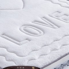 千匠一品护脊1.5m/1.8m多款式独立弹簧柔软舒适玫瑰绒布环保棕进口乳胶情人节床垫CM005 L