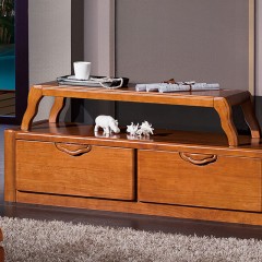 千匠一品新中式优质橡木+玻璃柜门电视柜组合8220-E