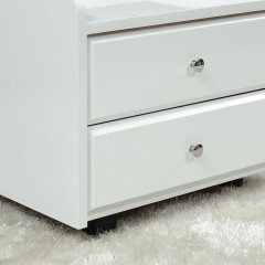千匠一品现代风格简约优质环保型中纤板时尚抽屉储物床头柜108#-X
