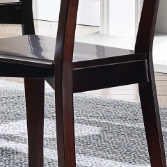 △【精品】千匠一品轻奢美式进口橡胶木+中纤板+环保油漆硬板餐椅E303-M