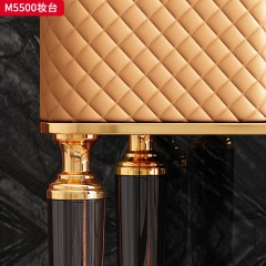 千匠一品 轻奢意式风格 PU皮+爵士白岩板+实木 时尚高档妆台 M5500-X