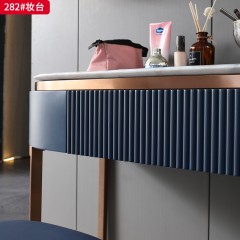 千匠一品 现代极简风格 奢石+E1环保板+不锈钢脚 简约高档妆台282妆台-X