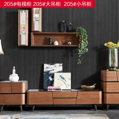 千匠一品 北欧风格 环保板+钢化黑玻 +碳素钢 简约高档电视柜 205#电视柜-X