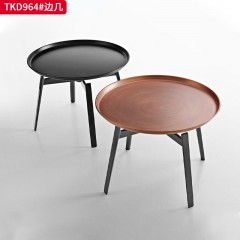千匠一品 轻奢极简风格 碳素钢+铁盘 简约大气 TKD964边几-X