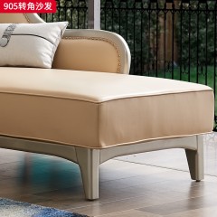 △千匠一品 轻奢美式风格 纳帕仿真皮 高档大气转角沙发905转角-X