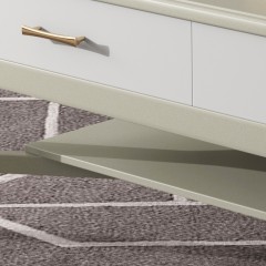 △千匠一品 轻奢美式风格 实木+实木多层 高档大气茶几 912茶几-X