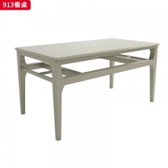 △千匠一品 轻奢美式风格 实木+实木多层 高档大气餐桌913餐桌-X