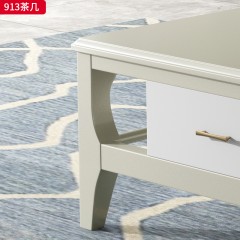 △千匠一品 轻奢美式风格 实木+实木多层 高档大气茶几913茶几-X