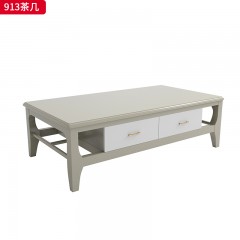△千匠一品 轻奢美式风格 实木+实木多层 高档大气茶几913茶几-X