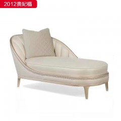 △千匠一品 轻奢美式风格 纳帕仿真皮+绒麻布 高档网红款沙发 2012贵妃榻-X