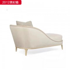 △千匠一品 轻奢美式风格 纳帕仿真皮+绒麻布 高档网红款沙发 2012贵妃榻-X