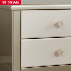 △千匠一品 轻奢美式风格 实木+实木多层 高档大气床头柜9910床头柜-X
