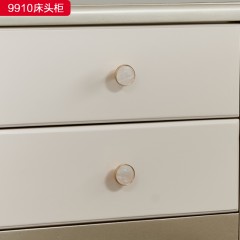 △千匠一品 轻奢美式风格 实木+实木多层 高档大气床头柜9910床头柜-X