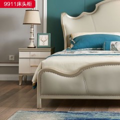 △千匠一品 轻奢美式风格 实木+实木多层 高档大气床头柜9911床头柜-X