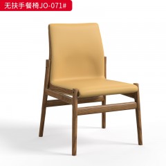 △千匠一品 北欧风格 全实木白蜡木+西皮或棉麻面料 餐椅 JO-071-D