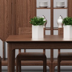 △千匠一品中式风格优质白蜡木餐台K23-M