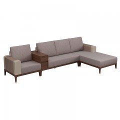 △千匠一品中式风格优质白蜡木框架+布艺沙发组合K59-M